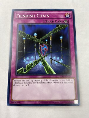 yugioh Fiendish Chain sdbe-en034 Saga Of Blue Eyes White Dragon Unlimited Common-image
