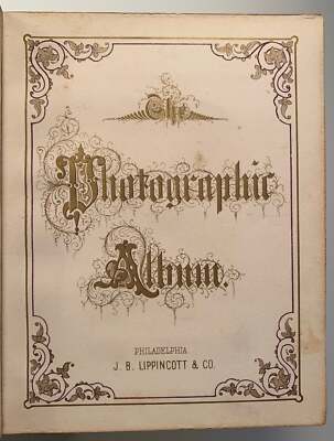 1880's Leather-Bound Well Appointed Gauffered Edged CDV and Tintype Album--30-image