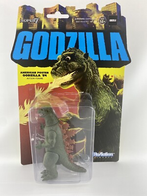 Super 7 GODZILLA America Poster Godzilla ‘54 RARE Action Figure ReAction Toho-image