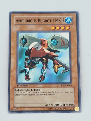 Yu-Gi-Oh! TCG Amphibious Bugroth MK-3 Structure Deck SD4-EN009 1st Edition-image