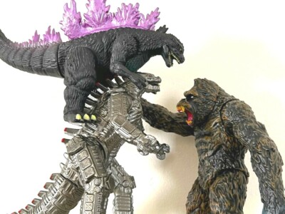 GODZILLA vs KONG v MECHAGODZILLA Action Figure lot set monster toys king mekka-image