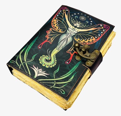 Leather Journal - Vintage Leather Journals, Handmade Blank Spell Books, Unlin...-image