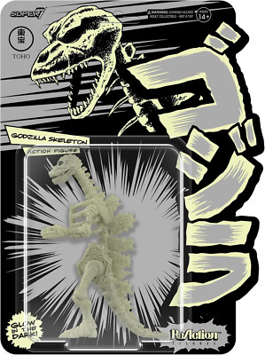 Super7 Toho Reaction Figures - Godzilla Skeleton (Glow) Action Figure-image