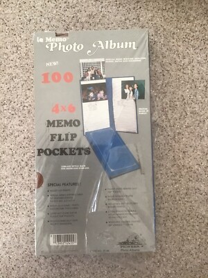 Vintage Le Memo Brown Photo Recipes Album 100 Memo Flip Pockets 4