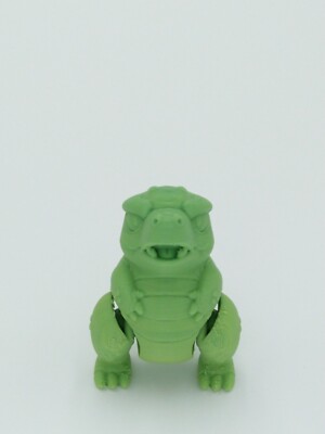 BABY GODZILLA Figure Articulated Flexi Rainbow Colors 3