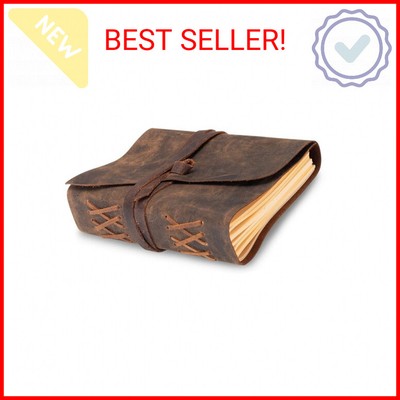 moonster Leather Journal Lined Notebook Paper Leather Bound Journals for Writing-image