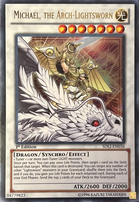 Michael, the Arch-Lightsworn SDLI-EN036 1st Edition Ultra Rare VLP-image