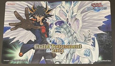 KC Grand Tournament 2021 Duel Links Playmat Yusei Stardust Dragon Yugioh Konami-image
