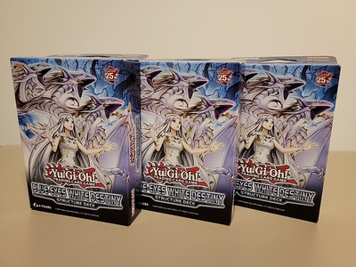 Yugioh 3x Structure Deck Blue-Eyes White Destiny-image