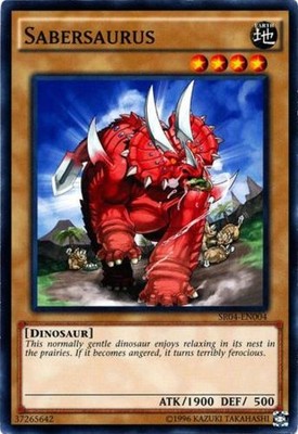 Sabersaurus - SR04-EN004 - Common - Unlimited Edition - Lightly Played-image