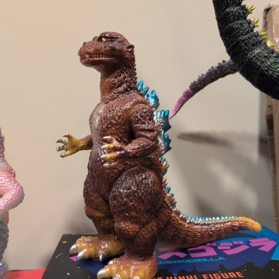 Godzilla 1955 M-1Go Yellow Molding Painted Vinyl Figure Dorsal fin Metallic Blue-image