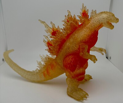 Bandai Godzilla  Clear Orange Glitter Theater Exclusive No Tag Vintage 2000-image