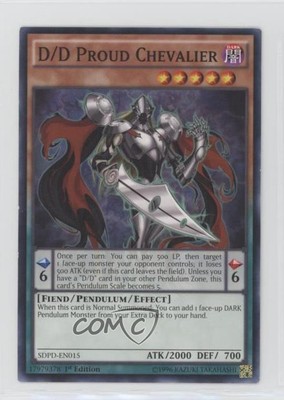 2017 Yu-Gi-Oh! Pendulum Domination 1st Edition D/D Proud Chevalier 3c7-image
