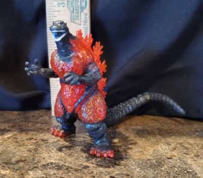 Godzilla Burning Red Mini Toy Figure Collectable 3 1/2