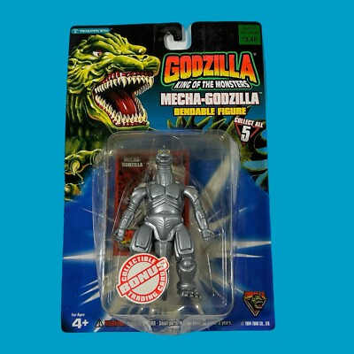 Trendmasters 1994 Mecha-Godzilla SILVER MECHAGODZILLA ACTION FIGURE-image