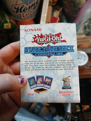 Yu-Gi-Oh TCG STRUCTURE DECK Cyber Link Deck List Game Mat-image