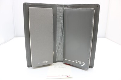 Vintage (c1990) British Airways Concorde Leather Bound Diary & Pencil (Cased)-image
