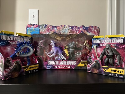 GODZILLA x KONG TITAN BATTLE PACK 5 FIGURES MOTHRA DROWNVIPER ONE-EYED LOT-image