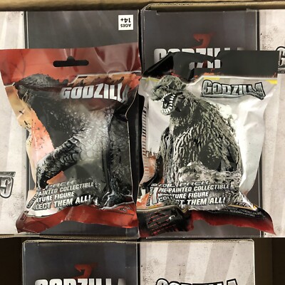 2014 Wizkids NECA Godzilla Mini Figure Foil Pack Series 1 Sealed NEW Lot X2-image