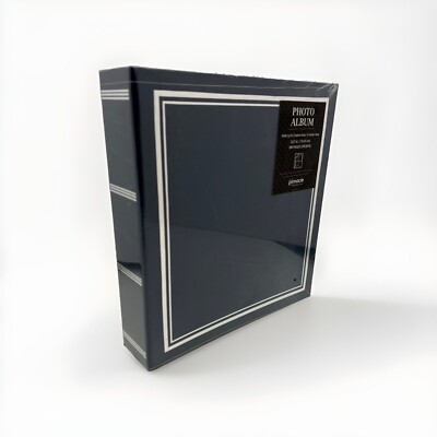 New Pioneer Photo Albums 100 Magnetic Page 3-Ring Photo Album, LM-100 Navy-image