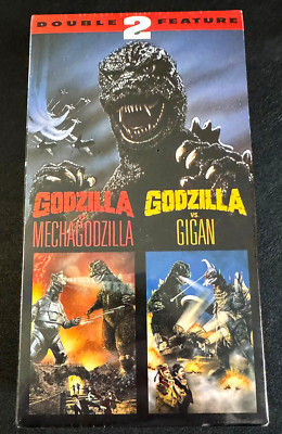Godzilla vs Mechagodzilla / Godzilla vs Gigan Double Feature (VHS, 1995)- Sealed-image