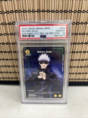 Satoru Gojo Promo Prize UEPR/JJK-1-009		Union Arena Participant PSA 10 Gem Mint-image