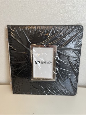 Creative Memories 12x12 Scrapbook Album BLACK Window Leatherette Frame Cover NIP-image