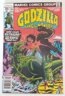 GODZILLA #10! NM! OW/W PGS! HIGH COVER GLOSS! 1st APP YETRIGAR!-image