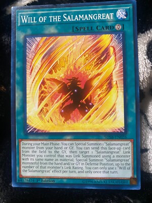 Will of the Salamangreat NM SDSB 1st (#2) Structure Deck: Soulburner Yugioh-image