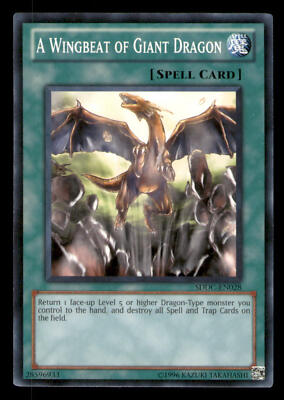 Yugioh A Wingbeat of Giant Dragon #SDDC-EN028 Structure Deck: Dragons Collide LP-image
