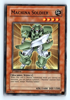 Yu-Gi-Uh Machina Soldier #SDMM-EN006 Structure Deck: Machina Mayhem tcg LP-image