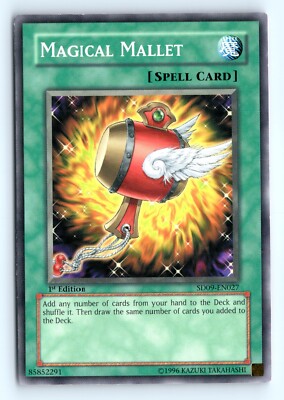 Yu-Gi-Uh Magical Mallet #SD09-EN027 1st Ed Structure Deck Dinosaur's Rage tcg LP-image