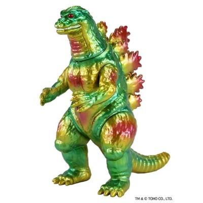 Godzilla Store CCP Medium Size Series Godzilla 1995 Lime Green Metallic H 4.7 in-image