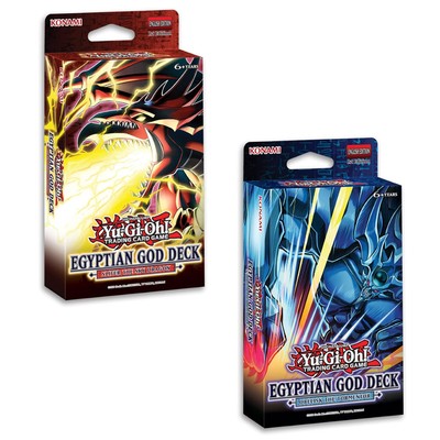 Yu-Gi-Oh Cards Egyptian God Structure Decks - SET OF 2 (Slifer & Obelisk) - New-image