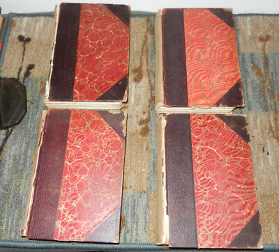 SAMUEL PEPYS DIARY CORRESPONDENCE LEATHER COMPLETE SET 1800s DELUXE LIMITED-image