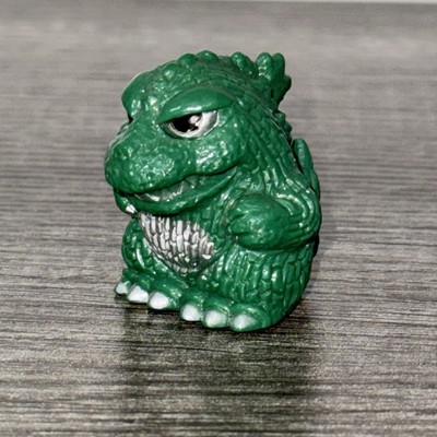 Vintage Toho Mini Japanese Godzilla Plastic Figure Finger Puppet Toy Bandai-image